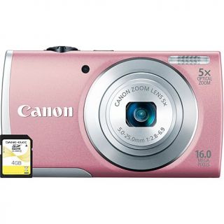 Canon PowerShot A2600 16MP, 720p HD 5X Optical Zoom Digital Camera with 4GB SDH