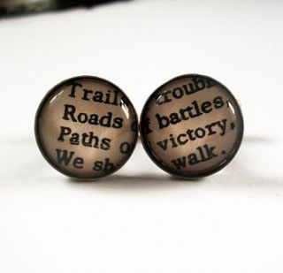 victory bob dylan music cufflinks by naturally heartfelt