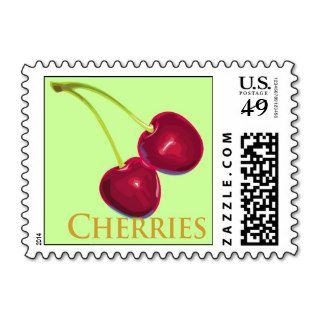 Cherries with Stems Stamps