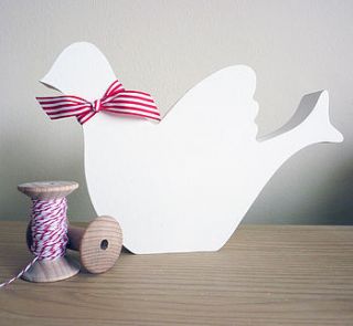christmas dove decoration by little cherub design
