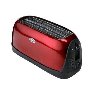 Oster 6308 Oster 4 Slice Toaster   Red Metallic Kitchen & Dining
