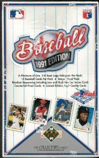 1991 Upper Deck High Series MLB Baseball Original Unopened Vintage Hobby Wax Box Sports Collectibles