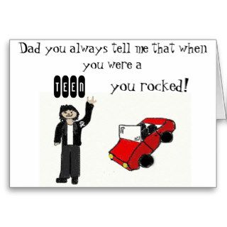 YOU ROCK DAD GREETING CARDS