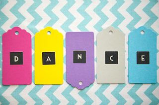 set of 20 colour pop luggage tags by wedding in a teacup