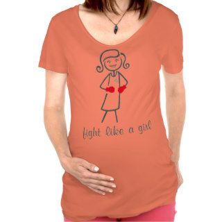 Diabetes Fight Like A Girl (Retro) T Shirt