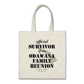Official Family Reunion Survivor   Hawaii Green Bags