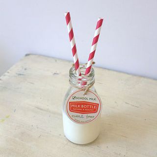 milk bottle paper straws by ella james