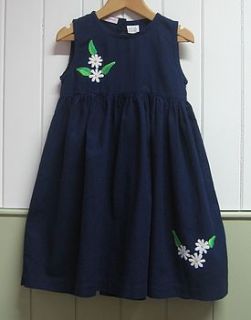 hand embroidered daisy dress by mi mariposa