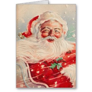Vintage Christmas Santa Card