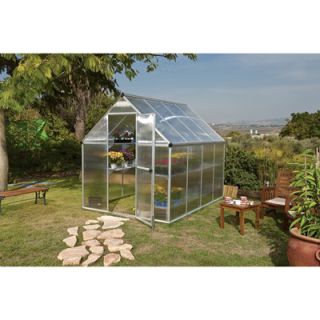 Palram Nature Greenhouse — 6ft.W x 8ft.L, Silver, Model# HG5008  Green Houses