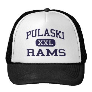 Pulaski   Rams   High School   Milwaukee Wisconsin Hats
