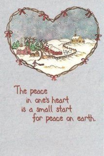 'The Peace in One's Heart' Christmas Greeting Card, 8 Page Card  25ct. 
