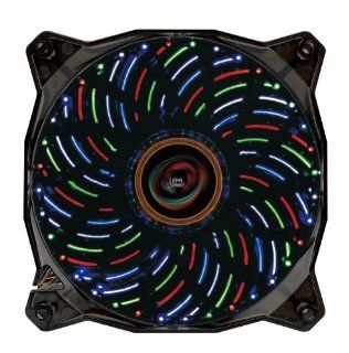 Lepa Casino 120mm 4 Colors LED Cooling Case Fan, Black/Green/White/Red/Blue LPVC4C12P Computers & Accessories