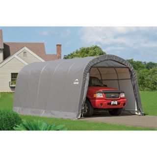 ShelterLogic AutoShelter RoundTop Portable Garage — Gray, 20ft.L x 12ft.W x 8ft.H, Model# 62780  Round Style Instant Garages