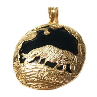 carved animal gold onyx necklace by prisha jewels