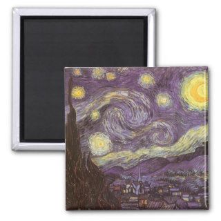 Starry Night by Vincent van Gogh Fridge Magnet