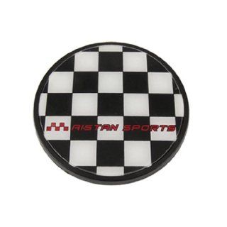 Car Checkerboard Pattern Round Reflective 3D Sticker Automotive
