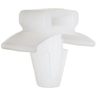 Panduit PWMS H25 C Push Barb Cable Tie Mount, Nylon 6.6, Indoors Environment, Push Barb Mounting Method, Natural, 0.25" Panel Hole Diameter, 0.11" Max Panel Thickness (Pack of 100)