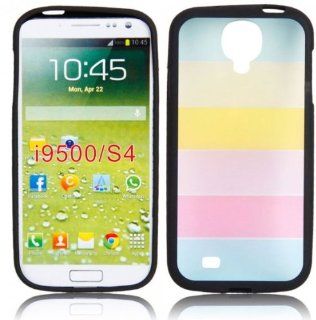 Hard Shell Case with Rainbow Pattern for Samsung Galaxy S4 / I9500 Black Cell Phones & Accessories