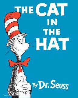 The Cat in the Hat Classic Book Cover, 8 x 10 Poster Print  