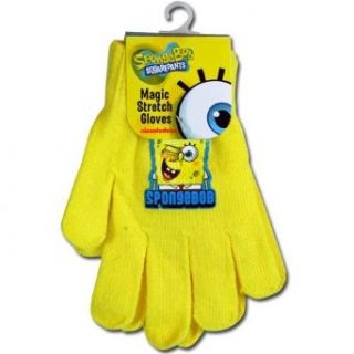 Spongebob Squarepants Yellow Magic Stretch Gloves For Kids Clothing