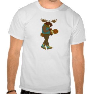Brown Moose with Snowboard Shirts