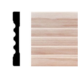 Manor House 3/4 in. x 3 1/4 in. x 7 ft. Hardwood Reversible Fluted