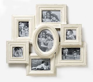 shabby chic cluster photo frame by the orchard