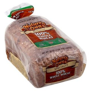 Natures Own 100% Whole Wheat Bread 24 oz