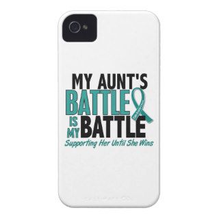 My Battle Too Aunt Ovarian Cancer iPhone 4 Case Mate Case