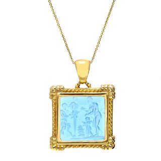 Tagliamonte Classics 18kt Yellow Gold Venetian Glass Pendant Necklace, 18" Jewelry