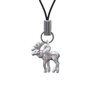 Silver Moose Cell Phone Charm [Wireless Phone Accessory] Cell Phones & Accessories