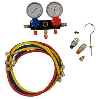R12 And R134 Freon Gauge And Hose Set For Tractor  Patio, Lawn & Garden