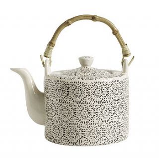 oriental style blossom teapot by nordal by idea home co