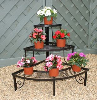 three tier decorative corner pot stand by gap garden products