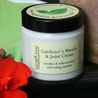 gardener's muscle and joint cream by garden gear