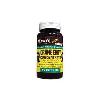 Mason Natural Cranberry Concentrate Softgels, Fortified with Vitamins C and E   90 Ea Health & Personal Care