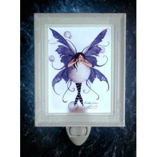 The Bubble Rider Amy Brown Porcelain Night Light Fairy Faery    