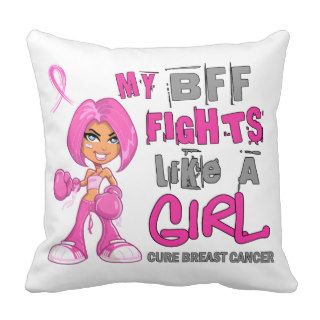 BFF Fights Like Girl Breast Cancer 42.9.png Pillow