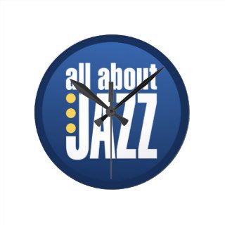 All About Jazz Wall Clock