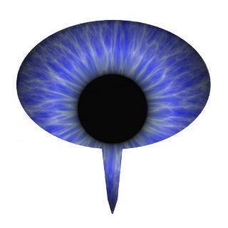 abstract blue eye cake topper