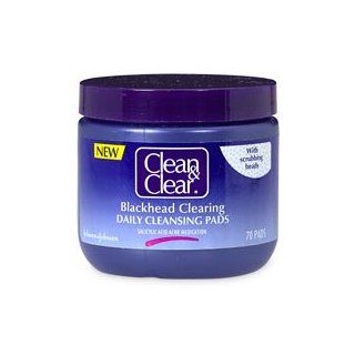Clean & Clear Blackhead Clearing Daily Cleansing Pads with Scrubbing Beads, Salicylic Acid Acne Medication, 70 Count Pads (Pack of 4)  Facial Cleansing Pads  Beauty