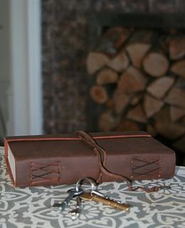 fair trade leather journal by ethical trading company