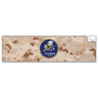 [500] Navy Construction Battalion (CB) USN Seabees Bumper Stickers