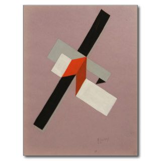 El Lissitzky Proun, Russian Constructivism, USSR Post Card
