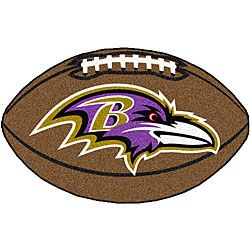 Baltimore Ravens Football Mat (22 In. X 35 In.)