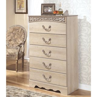 Signature Design By Ashley Signature Design By Ashley Catalina Five Drawer Chest White Size 5 drawer