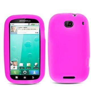 Soft Skin Case Fits Motorola MB520 Bravo Hot Pink Skin AT&T Cell Phones & Accessories