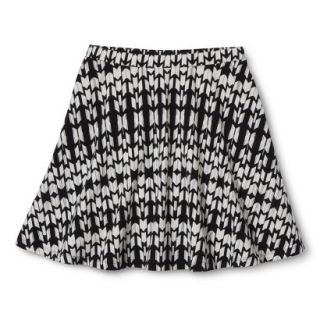 Juniors Printed Skirt   Black/White L