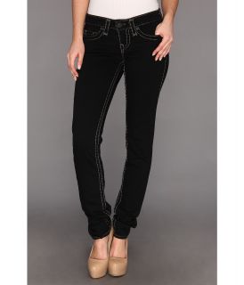 True Religion Stella Low Rise Skinny Super T in Onyx Womens Jeans (Black)